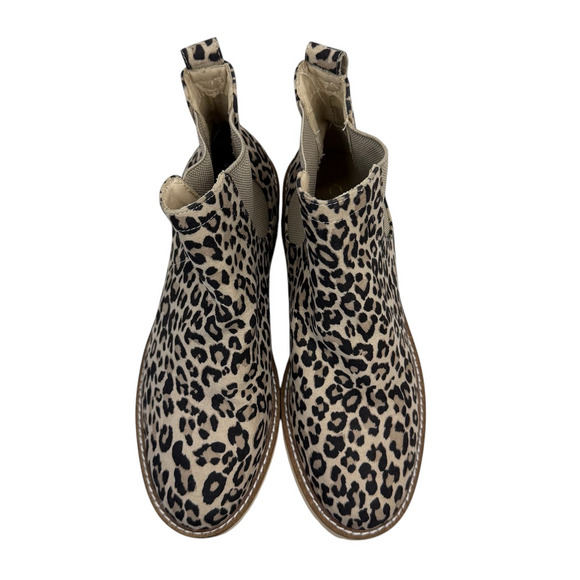 Coconuts by Matisse Preston Leopard Suede Ankle Boots Animal Print Comfy Chic - Picture 1 of 8